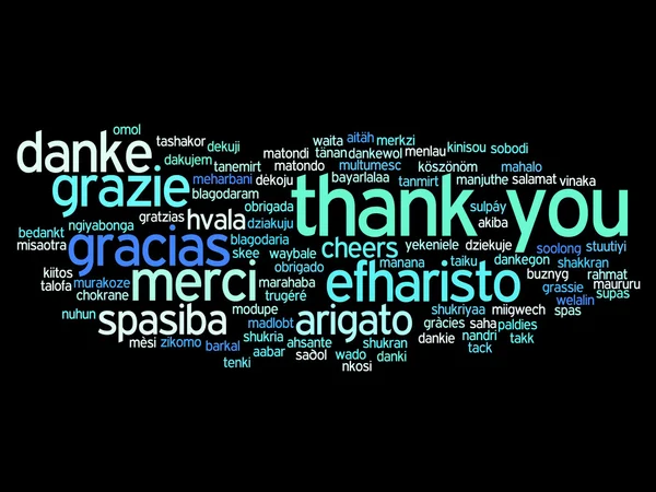 abstract thank you word cloud