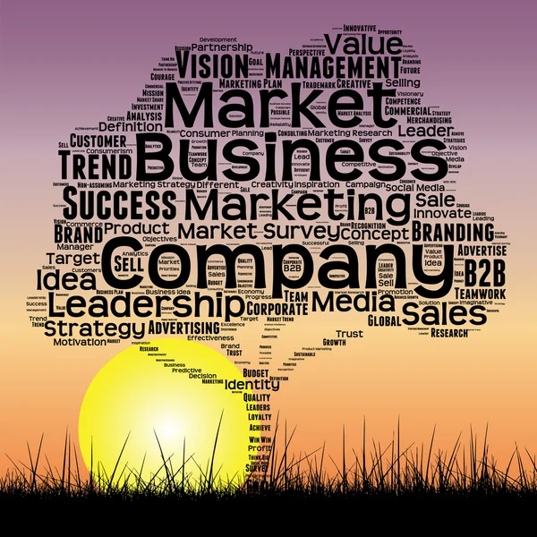 Media business  word cloud — Stock Photo, Image