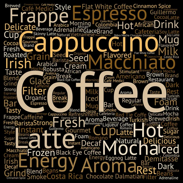 Espresso orden abstracto de palabras —  Fotos de Stock