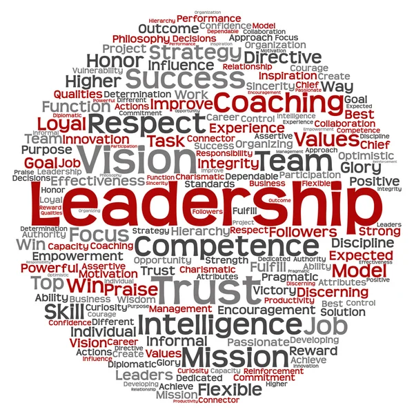 Marketing liderazgo palabra nube — Foto de Stock