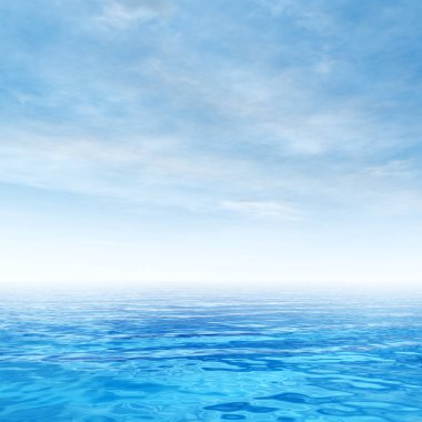  okyanus su dalgaları ve gökyüzü 