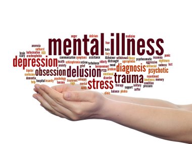  akıl hastalığı bozukluğu kelime bulutu