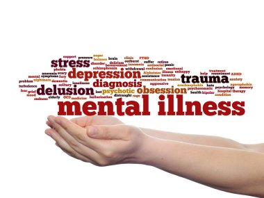  akıl hastalığı bozukluğu kelime bulutu