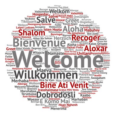  tebrik uluslararası kelime bulutu