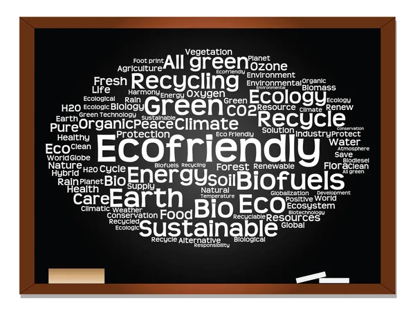 Ecología palabra nube texto — Foto de Stock