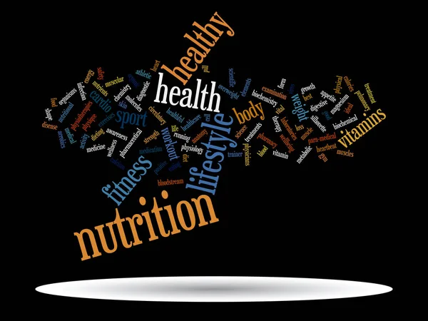 Abstract health  word cloud — Stock Photo, Image