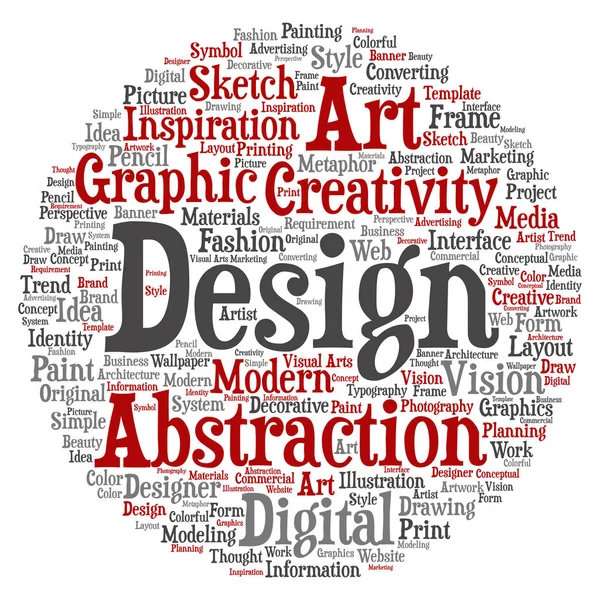 Art graphic design word — Stock Photo, Image