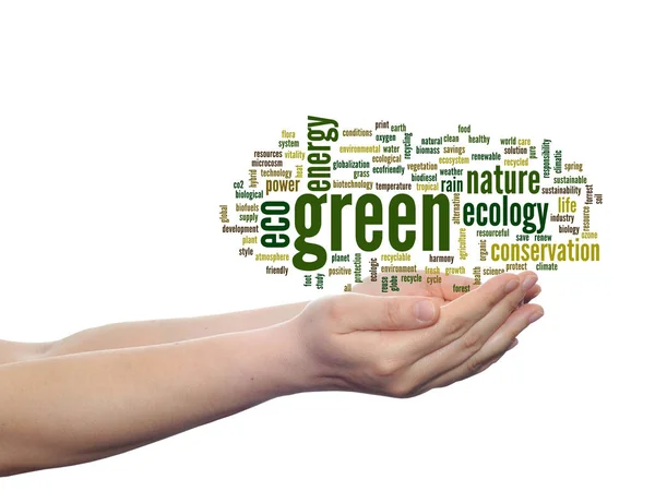 Ecology, conservation word cloud — Stock Photo, Image