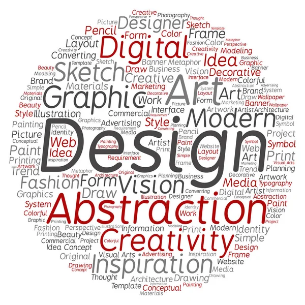 Konst grafisk design word — Stockfoto