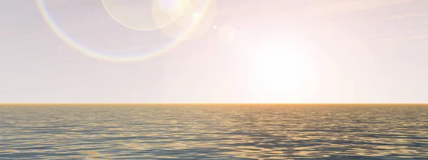Background with the sun close to horizon — Stock Photo, Image