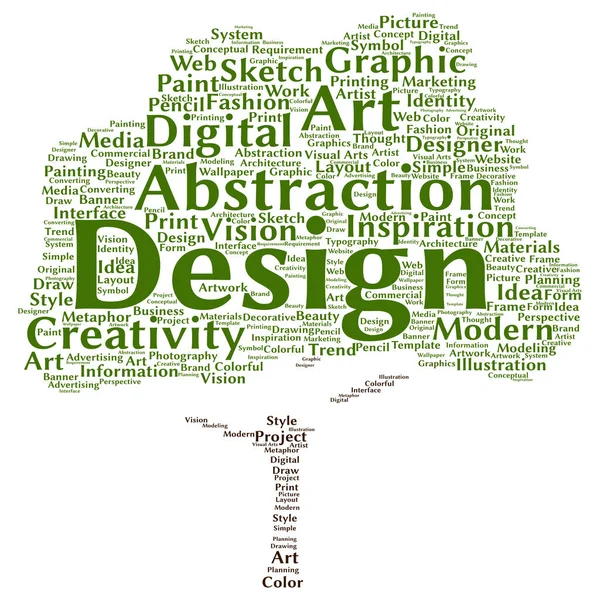 Art graphic design word — Stock Photo, Image