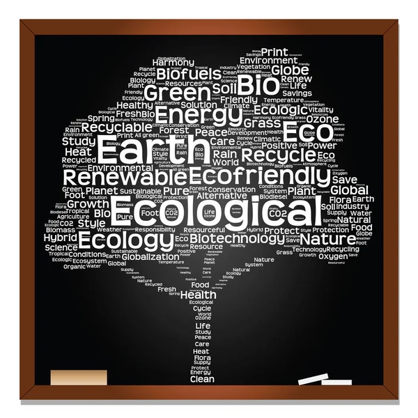 Ecology, recycle  text — Stock Photo, Image