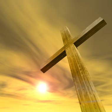 kavramsal ahşap çapraz 