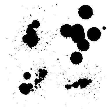  yaratıcı ıslak kirli mürekkep damla noktalar