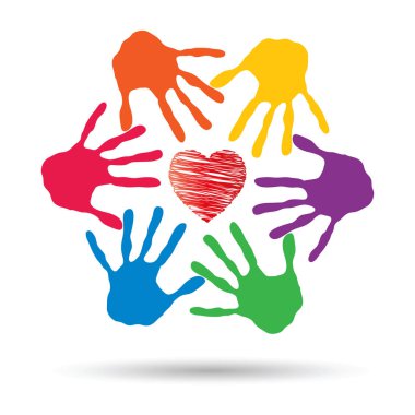  kavramsal kırmızı kalp simgesi