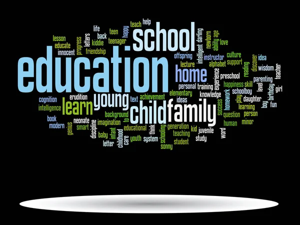 Education abstract word cloud — Stock Photo, Image