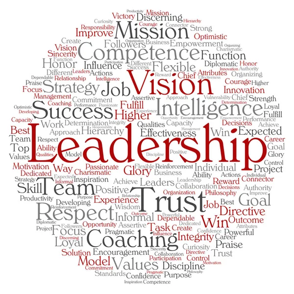 Business leadership word cloud — Stock Photo, Image
