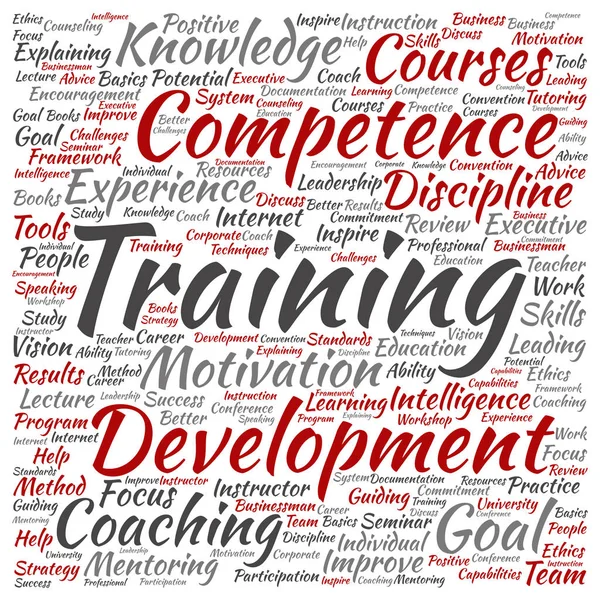 Training, coaching  word cloud — Stock Photo, Image