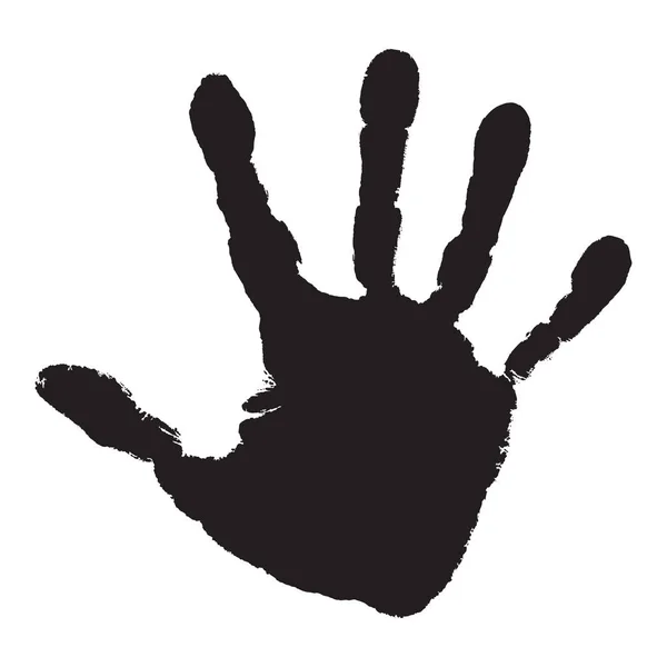 Schwarze Farbe menschliche Hand — Stockfoto