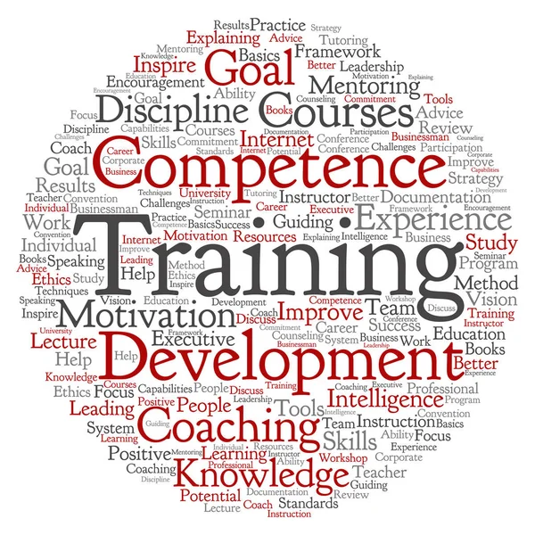 Training circle  word cloud — Stock Photo, Image