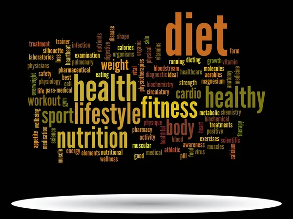 Abstracte gezondheid word cloud — Stockfoto