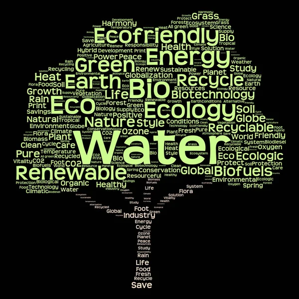 Ecology, recycle  energy text — Stock Photo, Image