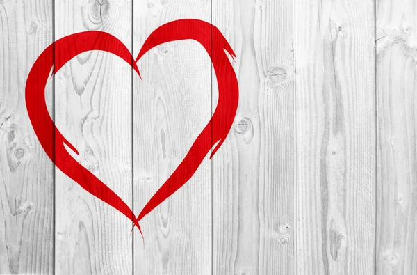 Röd abstrakt hjärta form — Stockfoto