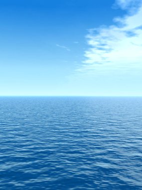  okyanus su dalgaları ve gökyüzü 