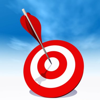  hedef kurulu bir ok ile