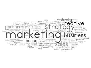 pazarlama hedef kelime bulutu 