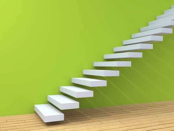 Stair steps near a wall — Stock Photo, Image