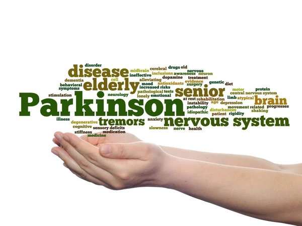 Enfermedad de Parkinson Word Cloud — Foto de Stock