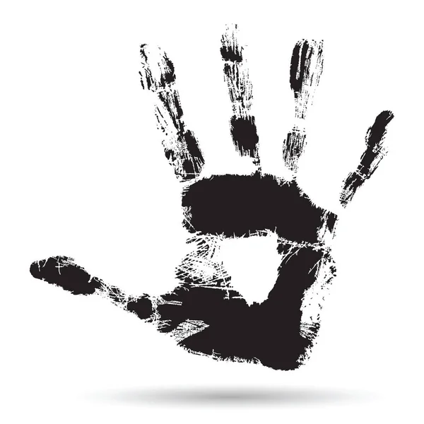 Černá barva lidská ruka — Stock fotografie