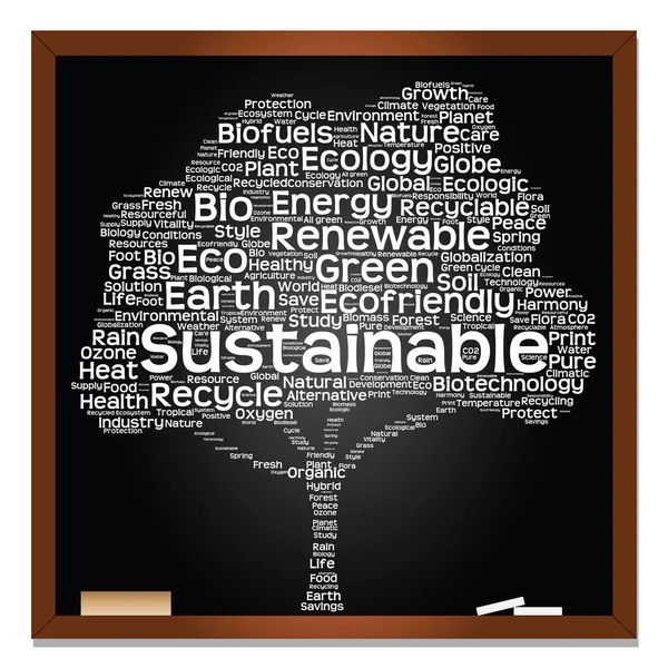 Ecology, recycle  text — Stock Photo, Image