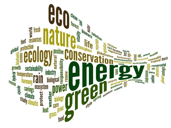 Ecology and conservation word cloud — Stock Photo, Image