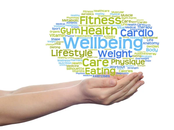 Health, nutrition word cloud — Stock Photo, Image