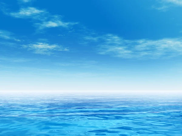 Meer Wasser Wellen und Himmel — Stockfoto