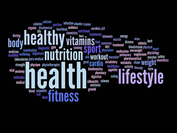 Health diet  word cloud — Stock Photo, Image