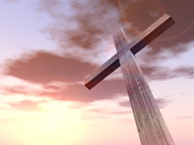 kavramsal ahşap çapraz 