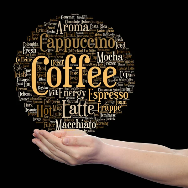 Espresso abstract word cloud — Stock Photo, Image