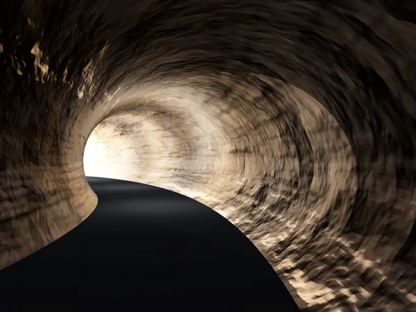 Temné abstraktní silniční tunel — Stock fotografie