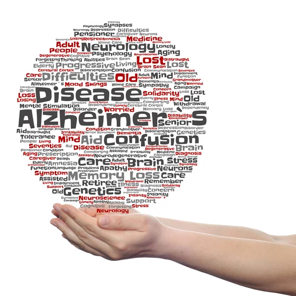 Alzheimer-Symtom Wortwolke — Stockfoto