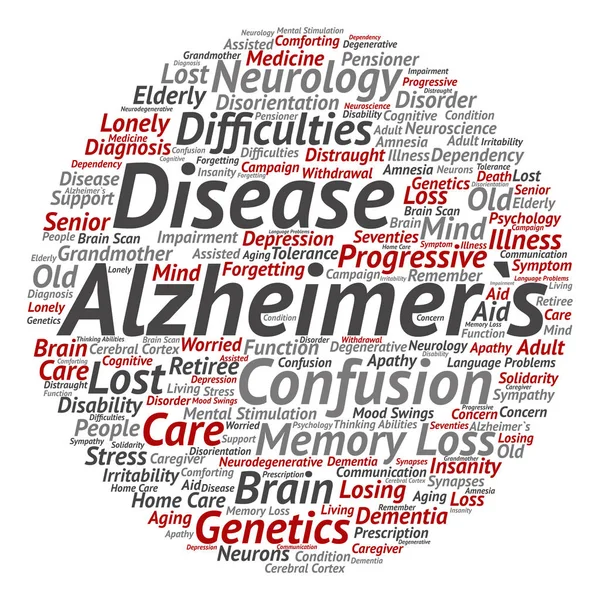 Alzheimer's disease  word cloud — Stock Photo, Image