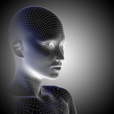 kadın tel kafes kafa