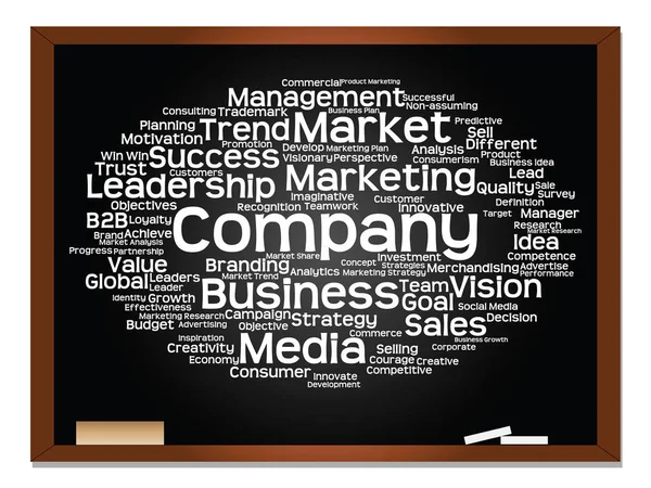 Business und Marketing Word Cloud — Stockfoto