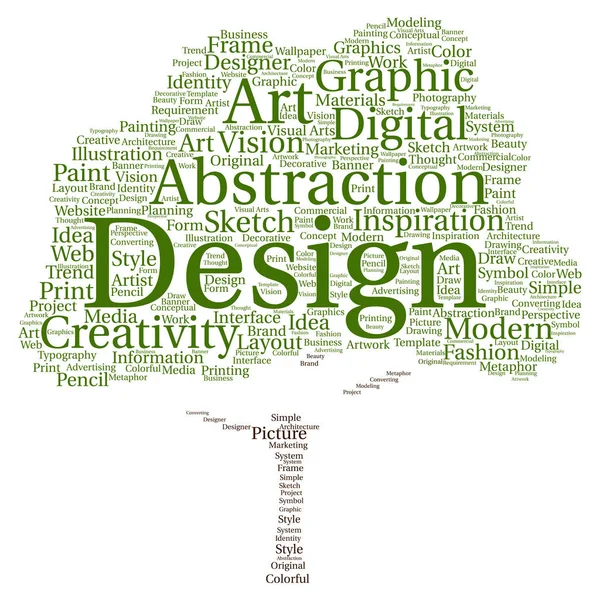 grafik tasarım kelime bulutu