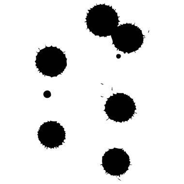 Beyaz arkaplanda siyah noktalar 