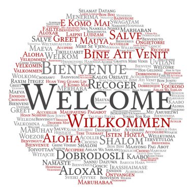 kelime bulutu Hoşgeldiniz 