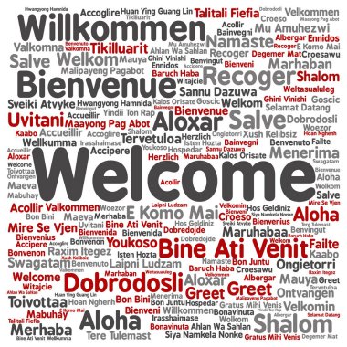 kelime bulutu Hoşgeldiniz 