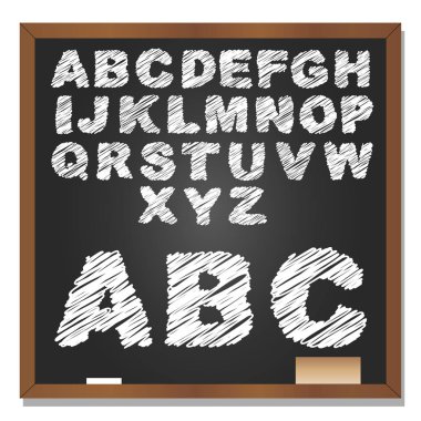 yazı tahtası üzerinde el yazısı topluluğu